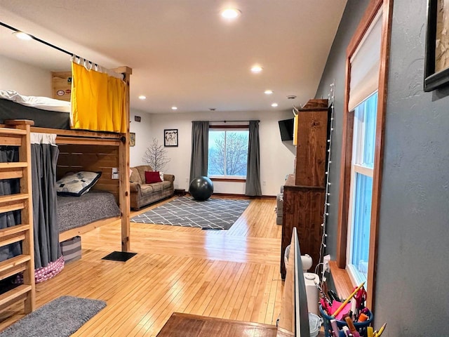 11691 County Road P, Bagley, WI 53801 - interior space with hardwood / wood-style floors and recessed lighting