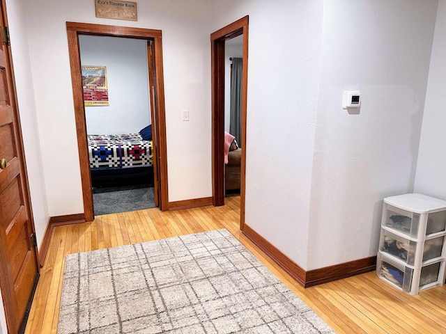 11691 County Road P, Bagley, WI 53801 - corridor featuring light wood-type flooring and baseboards
