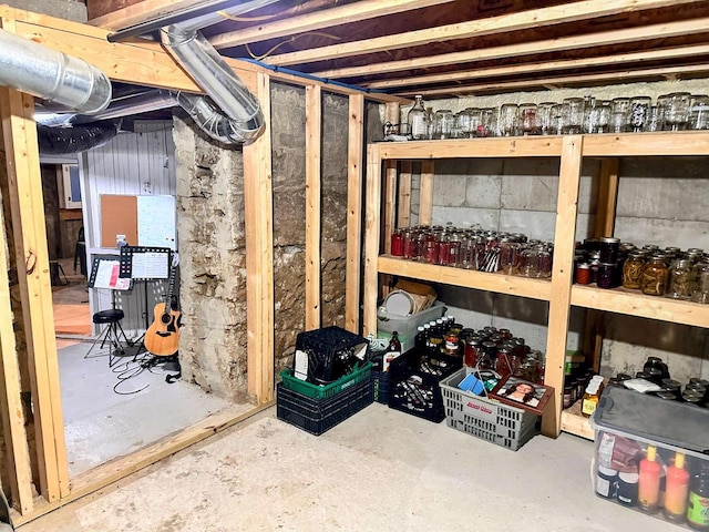 11691 County Road P, Bagley, WI 53801 - view of unfinished basement