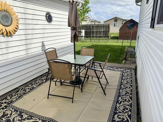 33150 Donna Dr, Prairie Du Chien, WI 53821 - view of patio with outdoor dining space