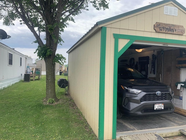 39 Douglas St, Westby, WI 54667 - garage with cooling unit