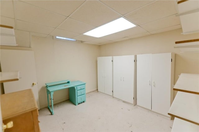915 W Knapp St, Rice Lake, WI 54868 - finished basement featuring a paneled ceiling