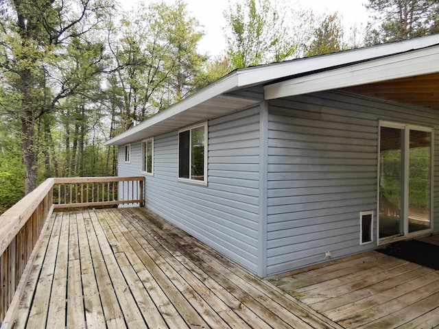 N11475 Post Lake Dr, Elcho, WI 54428 - view of wooden deck