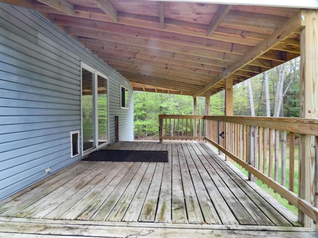 N11475 Post Lake Dr, Elcho, WI 54428 - view of wooden deck