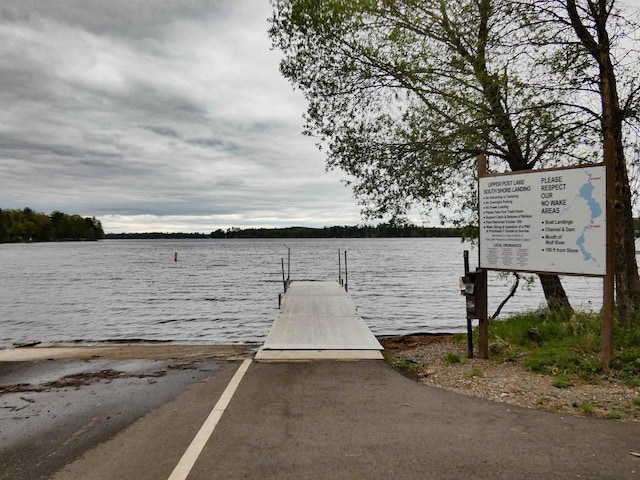 N11475 Post Lake Dr, Elcho, WI 54428 - dock with a water view