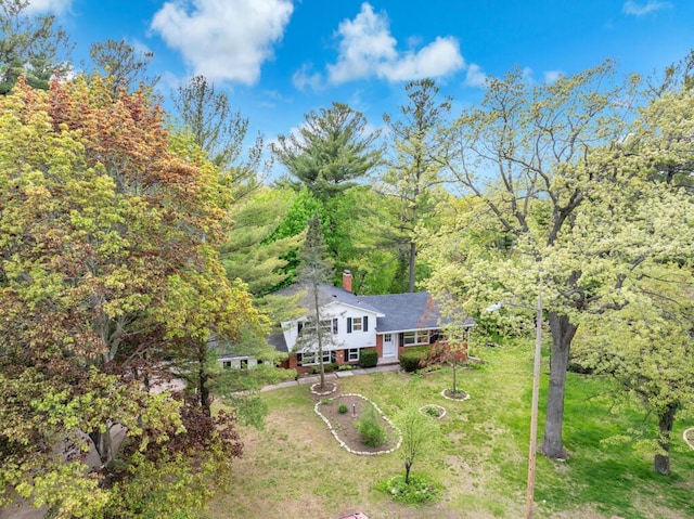 1007 Forest Hill Dr, Green Bay, WI 54311 - view from above of property with a heavily wooded area