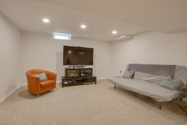 1349 93rd Ave, Kenosha, WI 53144 - carpeted living area with recessed lighting and baseboards