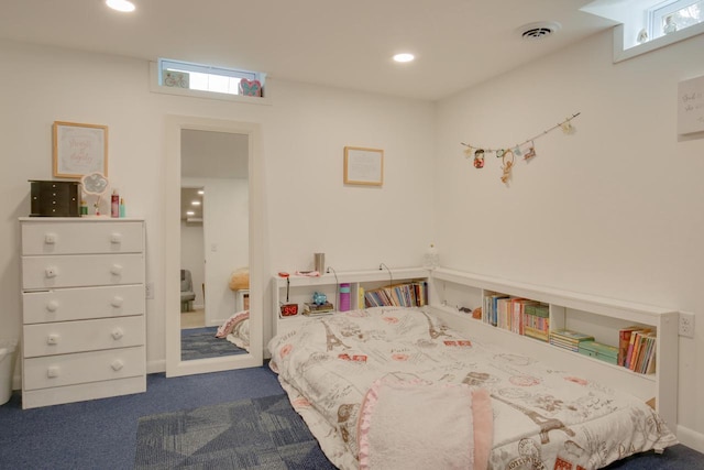 1349 93rd Ave, Kenosha, WI 53144 - bedroom with dark colored carpet and recessed lighting