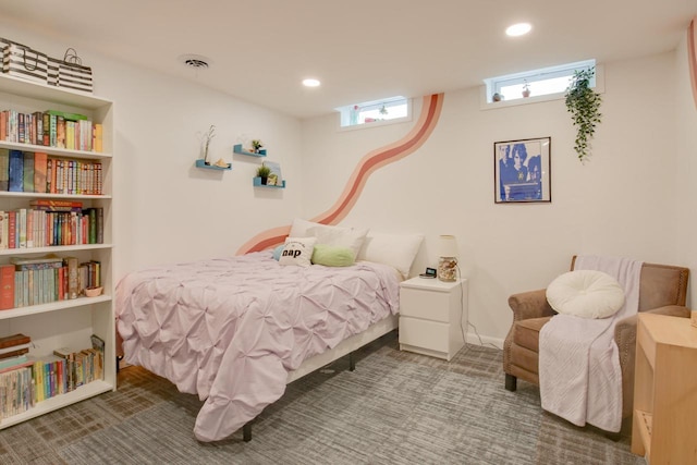 1349 93rd Ave, Kenosha, WI 53144 - bedroom with carpet floors and recessed lighting