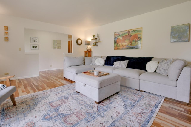 1349 93rd Ave, Kenosha, WI 53144 - living area featuring light wood-type flooring and baseboards