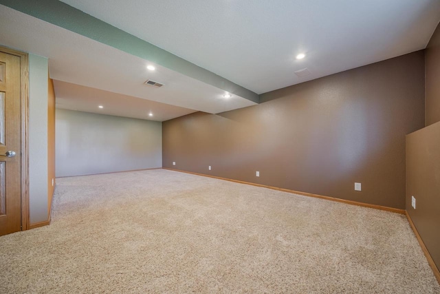 5406 Rock Rapids Dr, Weston, WI 54476 - carpeted empty room with recessed lighting and baseboards