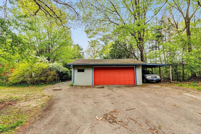 N7119 River Dr, Shawano, WI 54166 - garage featuring a detached garage