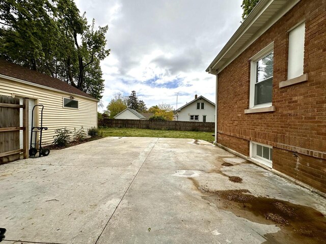 4416 75th St, Kenosha, WI 53142 - fenced backyard with a patio