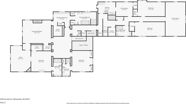 3432 N Lake Dr, Milwaukee, WI 53211 - property floor plan