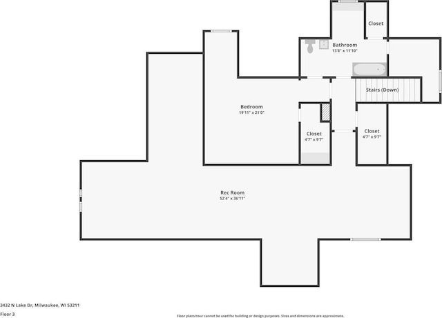 3432 N Lake Dr, Milwaukee, WI 53211 - home floor plan