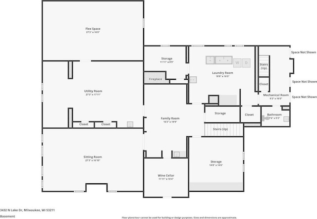 3432 N Lake Dr, Milwaukee, WI 53211 - property floor plan