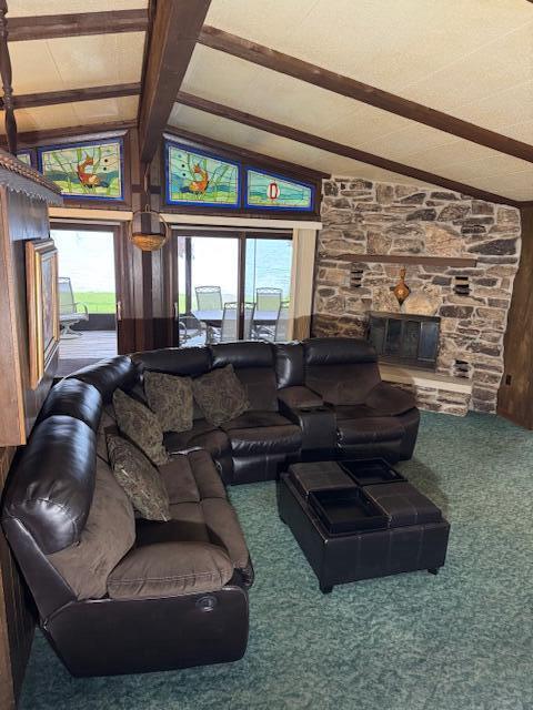 W6782 Marine Dr, Markesan, WI 53946 - view of carpeted living room