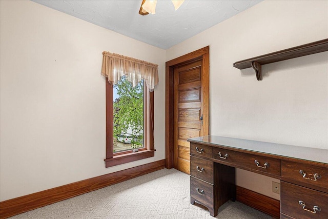 611 Highland Ave, Kewaskum, WI 53040 - unfurnished office featuring light carpet and baseboards