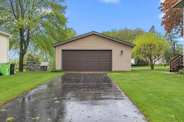 611 Highland Ave, Kewaskum, WI 53040 - view of detached garage