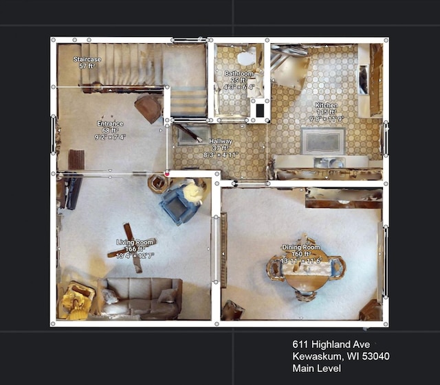 611 Highland Ave, Kewaskum, WI 53040 - home floor plan