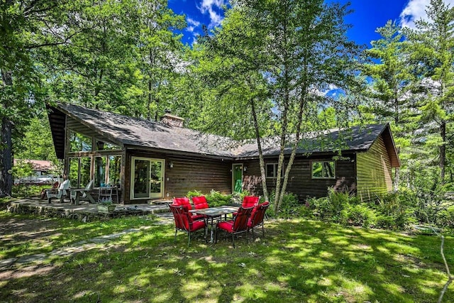 12711 Wind Point Rd, Manitowish Waters, WI 54545 - view of green lawn