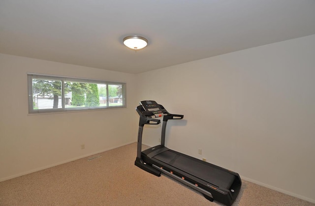 12100 44th Ave, Pleasant Prairie, WI 53158 - exercise area featuring carpet floors and baseboards