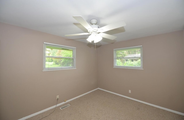 12100 44th Ave, Pleasant Prairie, WI 53158 - unfurnished room with plenty of natural light, baseboards, carpet flooring, and ceiling fan