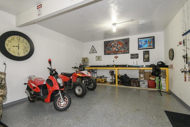 W360S9910 Markham Rd, Eagle, WI 53119 - garage featuring baseboards