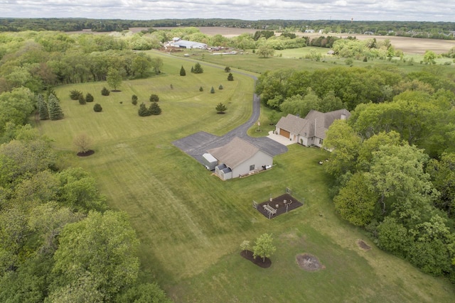 W360S9910 Markham Rd, Eagle, WI 53119 - aerial view of property's location featuring rural landscape