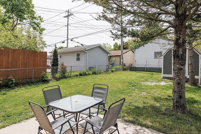 2373 S 83rd St, West Allis, WI 53219 - view of yard with a patio and outdoor dining area