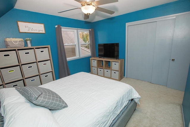 2373 S 83rd St, West Allis, WI 53219 - carpeted bedroom with a closet and a ceiling fan