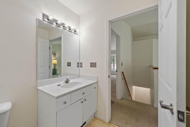 500 S Edwards Blvd Unit 1, Lake Geneva, WI 53147 - half bath featuring vanity and toilet