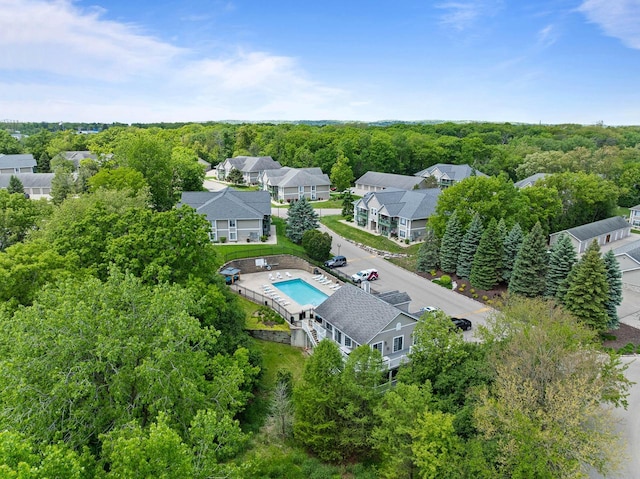 500 S Edwards Blvd Unit 1, Lake Geneva, WI 53147 - aerial perspective of suburban area with a pool