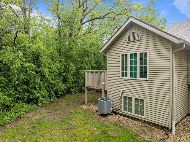 500 S Edwards Blvd Unit 1, Lake Geneva, WI 53147 - view of side of property with central air condition unit and a wooden deck