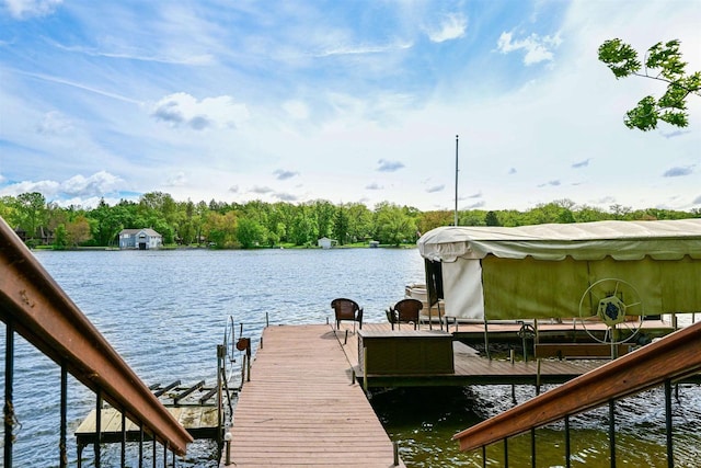 2511 S Natures Ridge Rd, Beloit, WI 53511 - dock area with a water view