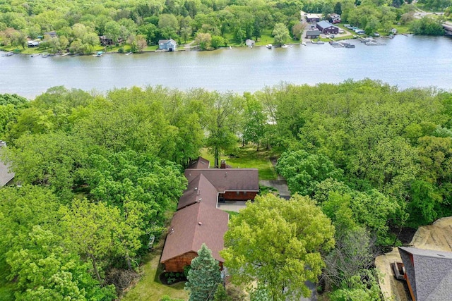 2511 S Natures Ridge Rd, Beloit, WI 53511 - aerial view of a large body of water and a forest