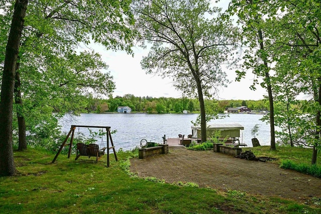 2511 S Natures Ridge Rd, Beloit, WI 53511 - dock area with a water view