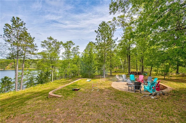 3844 State Road 77, Danbury, WI 54830 - view of yard with a water view