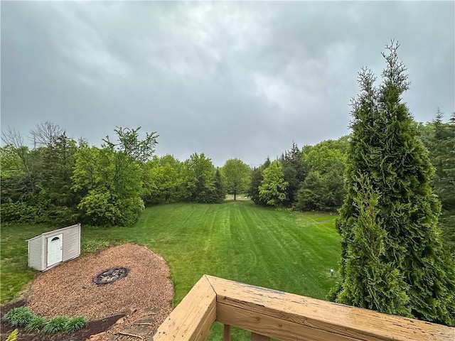 N1816 950th St, Eau Claire, WI 54701 - view of green lawn featuring an outdoor structure