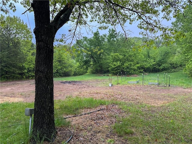 N1816 950th St, Eau Claire, WI 54701 - view of yard featuring a forest view