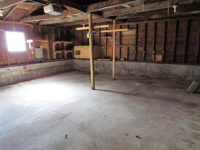 2022 N 20th St, Sheboygan, WI 53081 - below grade area featuring concrete block wall and a garage