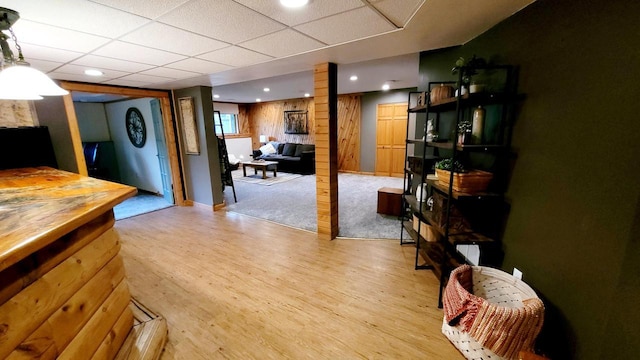 610 Fox Ridge Ct, Nekoosa, WI 54457 - interior space featuring light wood-style flooring and recessed lighting