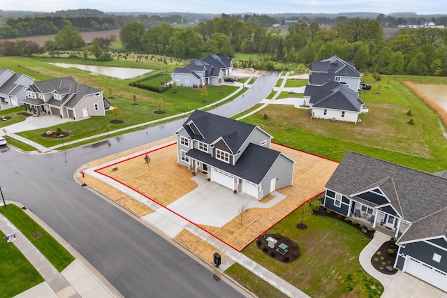 788 Kohlwey Dr, Grafton, WI 53024 - aerial view of residential area featuring a large body of water