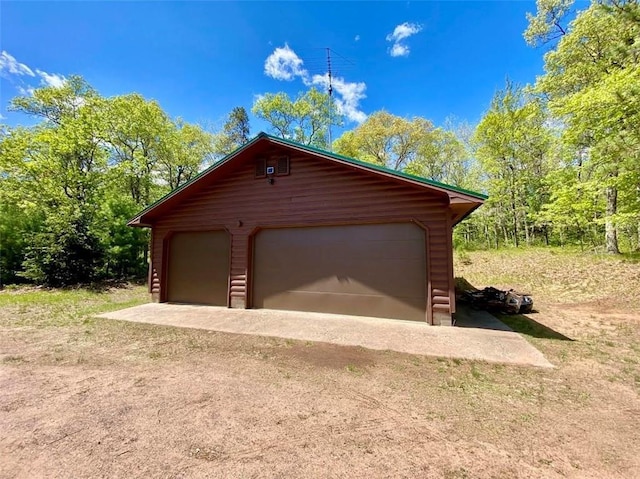 W6974 Bankers Dr, Minong, WI 54859 - view of detached garage