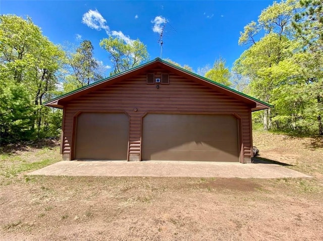 W6974 Bankers Dr, Minong, WI 54859 - view of detached garage