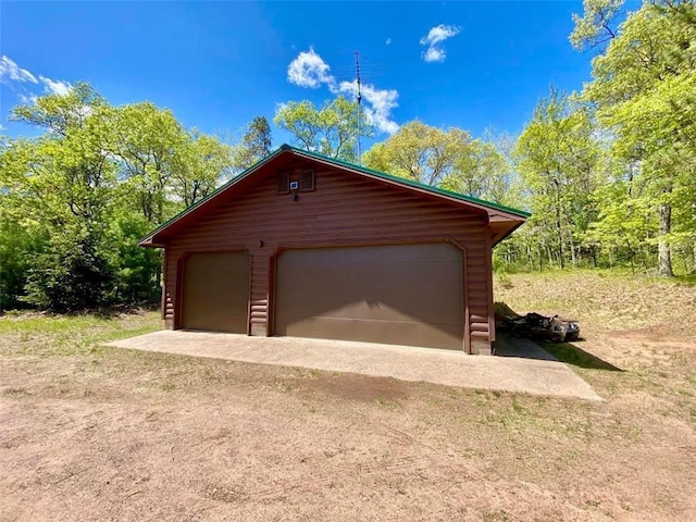 6974 W Bankers Dr, Minong, WI 54859 - view of detached garage