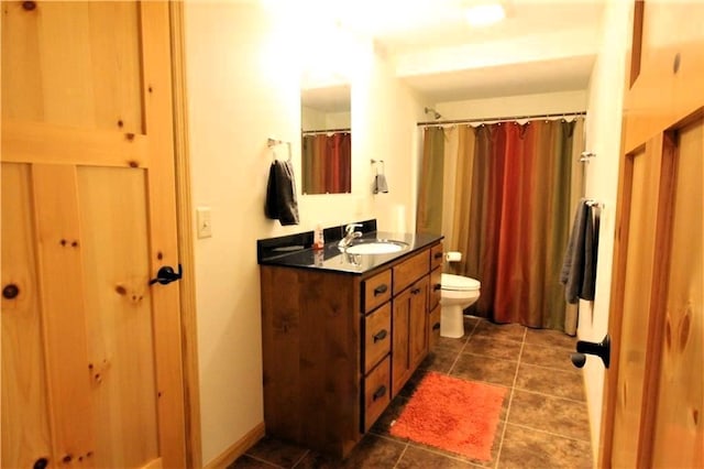 4315 Hector Dam Rd, Shell Lake, WI 54871 - full bath featuring vanity, toilet, and a shower with shower curtain