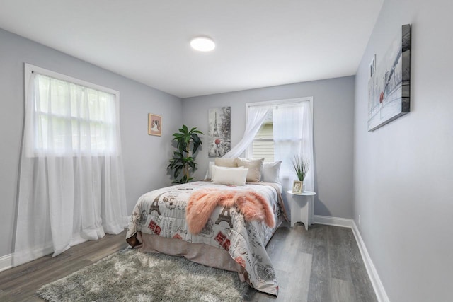 71 Menomonee St, Williams Bay, WI 53191 - bedroom featuring wood finished floors and baseboards