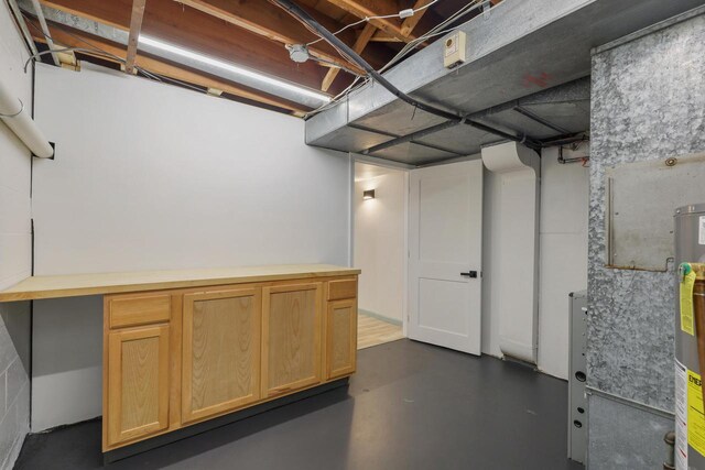 71 Menomonee St, Williams Bay, WI 53191 - unfinished below grade area featuring water heater