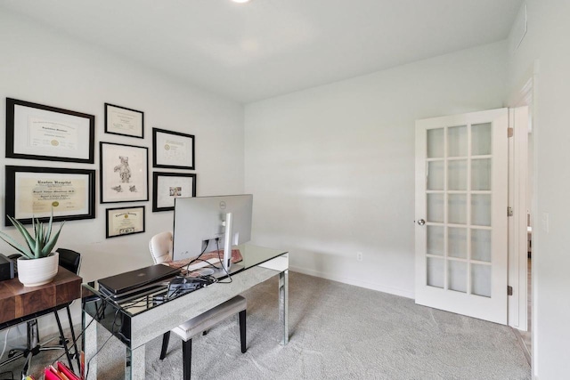 6655 Royal View Dr, Windsor, WI 53532 - office area with carpet flooring and baseboards